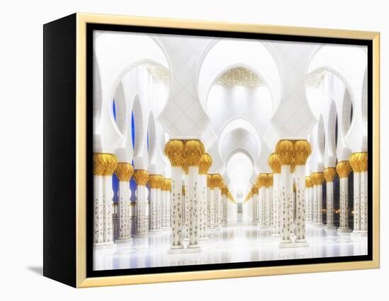 White and Gold-Mohamed Raof-Framed Premier Image Canvas