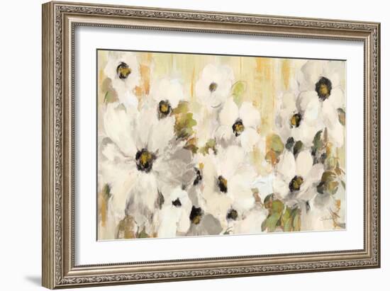 White and Green Bloom Crop-Silvia Vassileva-Framed Art Print