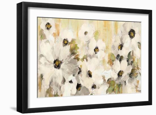 White and Green Bloom Crop-Silvia Vassileva-Framed Art Print