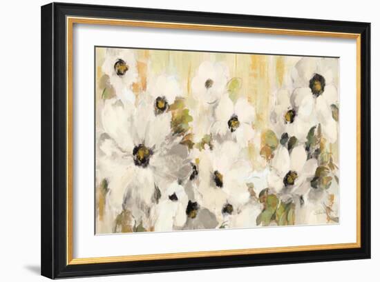 White and Green Bloom Crop-Silvia Vassileva-Framed Art Print