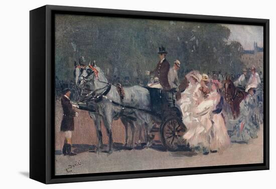 'White and Pink Tulle. - In The Park', c1900-Albert Ludovici-Framed Premier Image Canvas