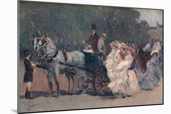 'White and Pink Tulle. - In The Park', c1900-Albert Ludovici-Mounted Giclee Print