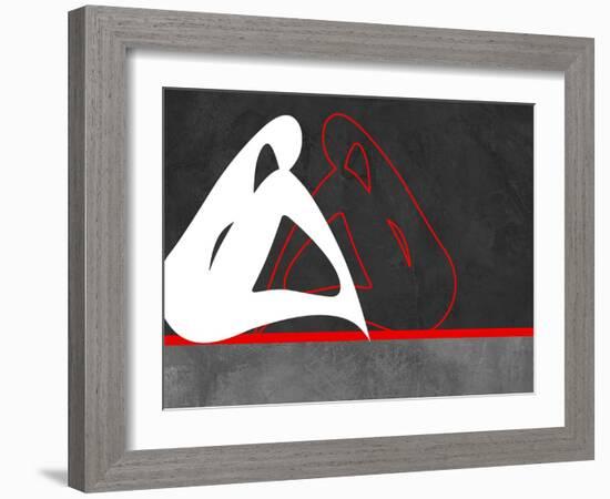 White and Red-Felix Podgurski-Framed Art Print