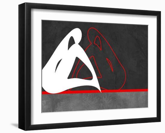 White and Red-Felix Podgurski-Framed Art Print