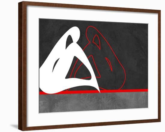 White and Red-Felix Podgurski-Framed Art Print