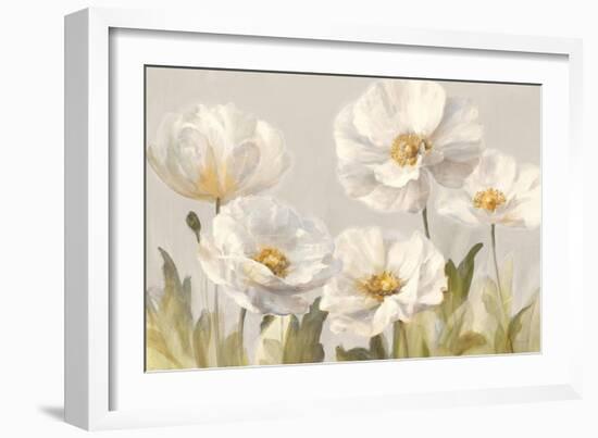 White Anemones-Danhui Nai-Framed Art Print