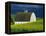 White Barn and Canola Field-Darrell Gulin-Framed Premier Image Canvas