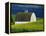 White Barn and Canola Field-Darrell Gulin-Framed Premier Image Canvas