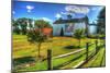 White Barn and Flag-Robert Goldwitz-Mounted Photographic Print