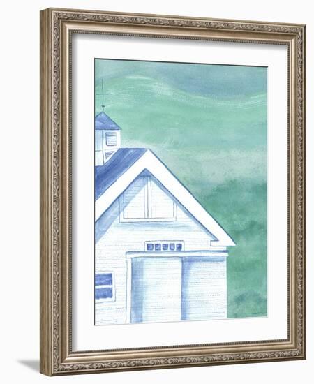 White Barn Bleached Coral-Cheryl Bartley-Framed Giclee Print