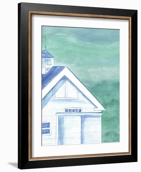 White Barn Bleached Coral-Cheryl Bartley-Framed Giclee Print