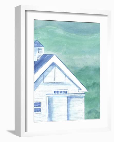 White Barn Bleached Coral-Cheryl Bartley-Framed Giclee Print