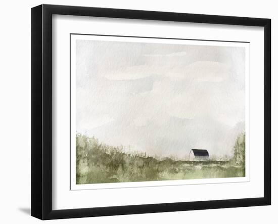 White Barn, C.2019 (Mixed Media)-Leah Straatsma-Framed Giclee Print