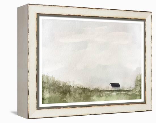 White Barn, C.2019 (Mixed Media)-Leah Straatsma-Framed Premier Image Canvas