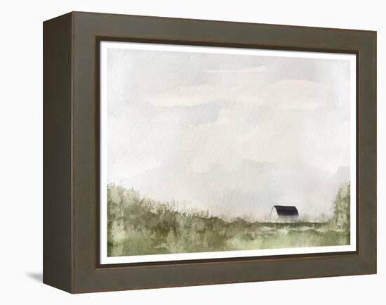 White Barn, C.2019 (Mixed Media)-Leah Straatsma-Framed Premier Image Canvas