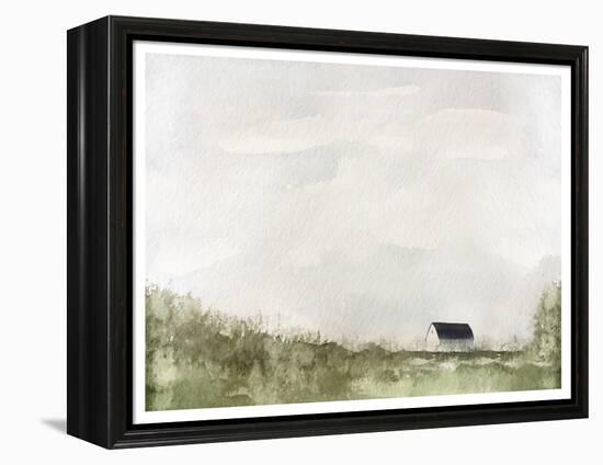 White Barn, C.2019 (Mixed Media)-Leah Straatsma-Framed Premier Image Canvas