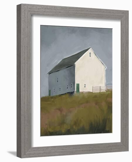 White Barn Crop-Anne Tavoletti-Framed Art Print