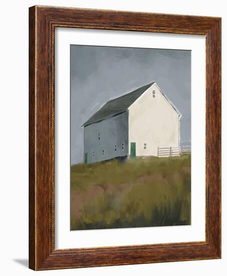 White Barn Crop-Anne Tavoletti-Framed Art Print