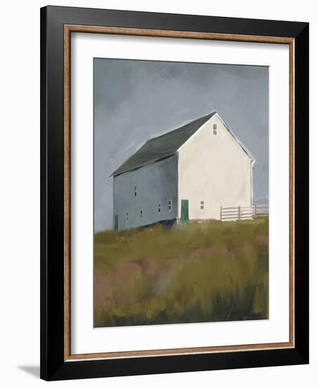 White Barn Crop-Anne Tavoletti-Framed Art Print