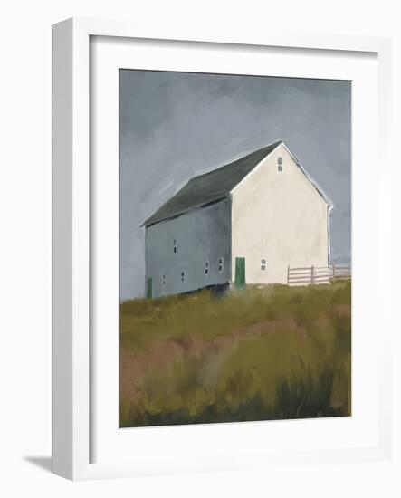 White Barn Crop-Anne Tavoletti-Framed Art Print