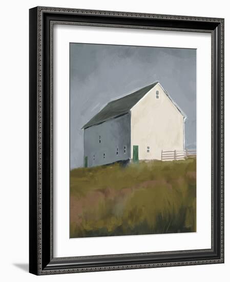 White Barn Crop-Anne Tavoletti-Framed Art Print