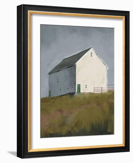 White Barn Crop-Anne Tavoletti-Framed Art Print