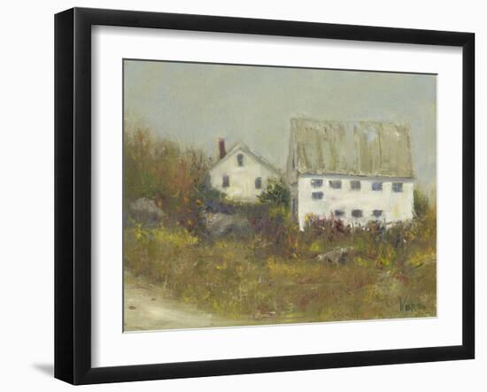 White Barn II-Marilyn Wendling-Framed Art Print