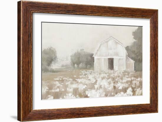 White Barn Meadow Neutral Crop-Danhui Nai-Framed Art Print