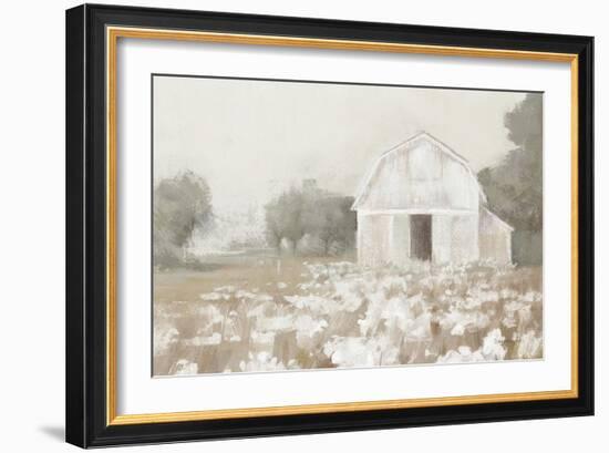 White Barn Meadow Neutral Crop-Danhui Nai-Framed Art Print