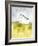 White Barn on Citron I-Jennifer Goldberger-Framed Art Print