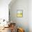 White Barn on Citron II-Jennifer Goldberger-Framed Stretched Canvas displayed on a wall