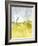 White Barn on Citron II-Jennifer Goldberger-Framed Art Print