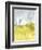 White Barn on Citron II-Jennifer Goldberger-Framed Art Print