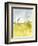 White Barn on Citron II-Jennifer Goldberger-Framed Art Print