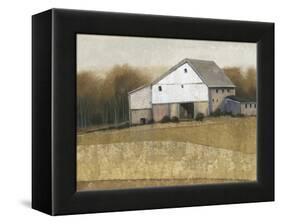White Barn View I-Tim O'toole-Framed Stretched Canvas