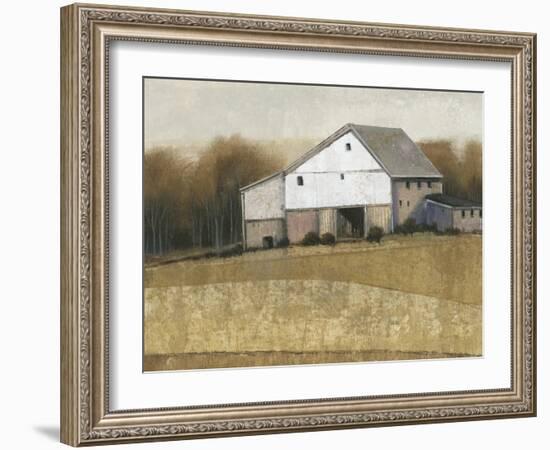 White Barn View I-Tim O'toole-Framed Art Print