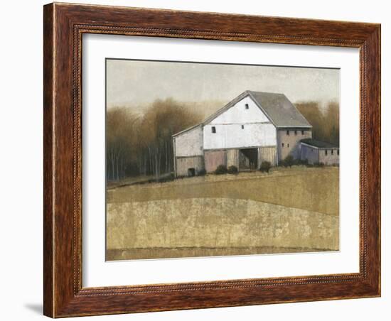 White Barn View I-Tim O'toole-Framed Art Print