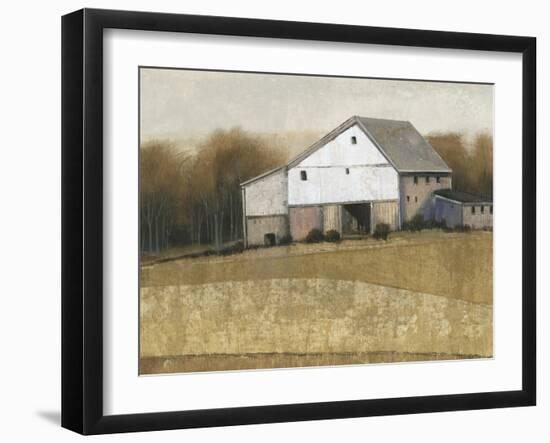 White Barn View I-Tim O'toole-Framed Art Print