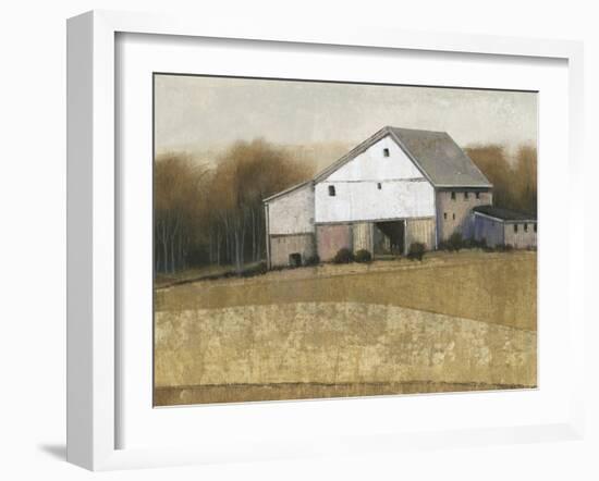 White Barn View I-Tim O'toole-Framed Art Print