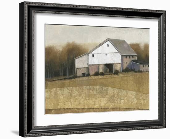 White Barn View I-Tim O'toole-Framed Art Print