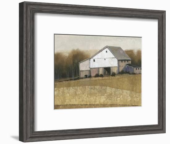 White Barn View I-Tim O'toole-Framed Art Print