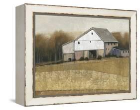 White Barn View I-Tim O'toole-Framed Stretched Canvas