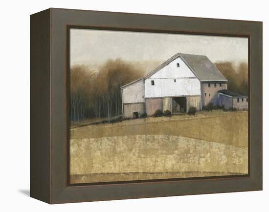 White Barn View I-Tim O'toole-Framed Stretched Canvas