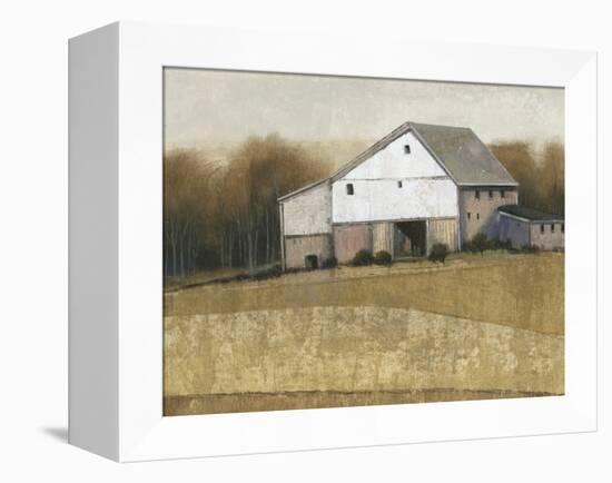 White Barn View I-Tim O'toole-Framed Stretched Canvas