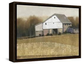 White Barn View I-Tim O'toole-Framed Stretched Canvas