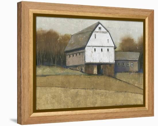 White Barn View II-Tim O'toole-Framed Stretched Canvas