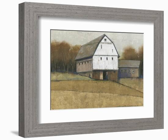 White Barn View II-Tim O'toole-Framed Premium Giclee Print