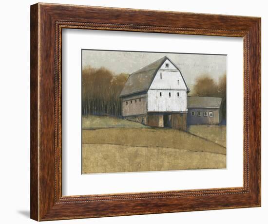 White Barn View II-Tim O'toole-Framed Premium Giclee Print