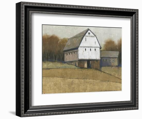 White Barn View II-Tim O'toole-Framed Premium Giclee Print