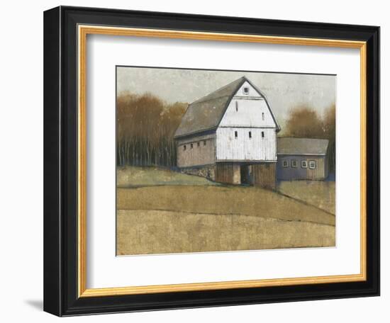 White Barn View II-Tim O'toole-Framed Premium Giclee Print